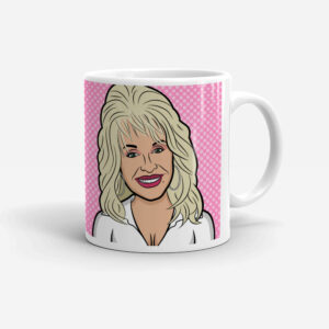 Dolly Parton mug right view