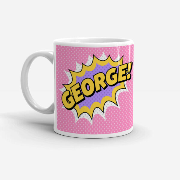 George Michael mug left view