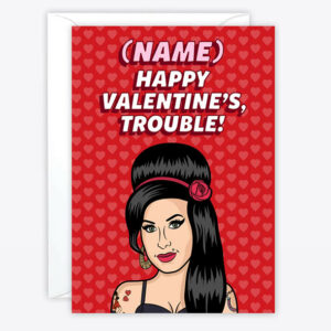 Amy Winehouse Valentine's day card