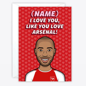 Arsenal Valentine's day card